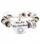 You Are My Sunshine Collection Crystal Bangle Set in Plum Purple - CF11VX5EP0T