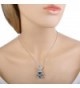 EleQueen Silver tone Necklace Swarovski Crystals in Women's Jewelry Sets