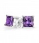 Bling Jewelry Princess Simulated Birthstone in Women's Stud Earrings