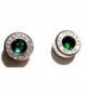caliber Earrings Stainless Emerald crystal in Women's Stud Earrings