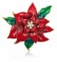 Akianna Swarovski Element Crystals Poinsettia Brooch Pin - CX1271LIR5H