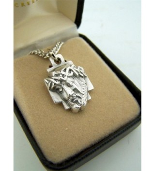 Silver Toned Crown Thorns Christ in Women's Pendants