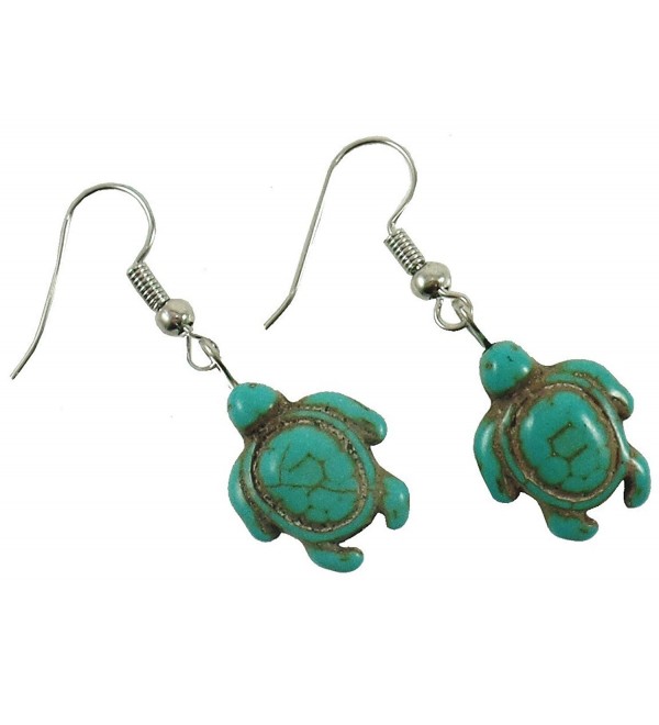 Turquoise Turtle Earrings - Turtle Shape Earrings - Hawaiian Sea Turtle ...