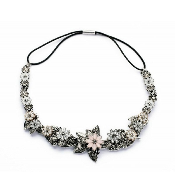 Fun Daisy Weave Handmade Pinky Flower Lady Fashion Necklace - xl00867 - CN11MKXS2ON