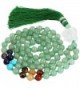 SUNYIK 7 Chakra Stone Buddhist Bracelet-Paryer Beads Necklace Strand for Meditation-Green Aventurine - C01860OESUI