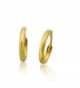10KT Gold Medium Slim Polish Huggies - CK118N5J5UR