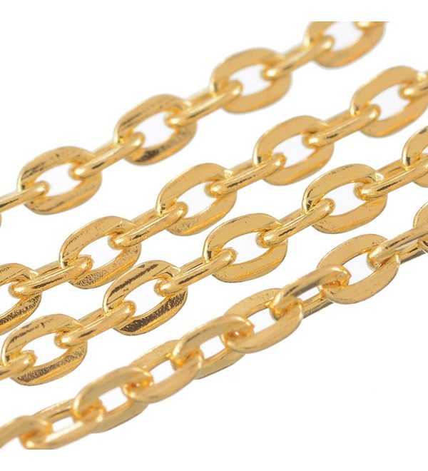 Souarts Gold Color Flat Cable Link Chain 10m - CT11XMNI6AJ