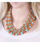 Imitation Turquoise Weaving Multicolor Necklace