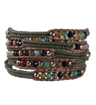 KELITCH Handmade Mix Beaded 5 Wrap Bracelets Handmade Strand bracelet For Gifts - CQ1880S9MWX