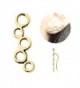 Crawler Earrings Circles Climbers Birthday - Gold - C01868GE9LX