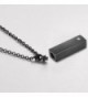 Rectangle Necklace Stainless Memorial Keepsake