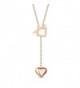 T400 Jewelers Necklace On Sale Valentine's Day Love Gift - Rose Gold Titanium Steel - CN12I4J8CVJ