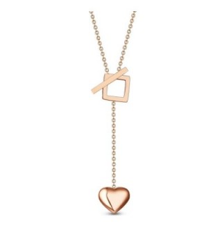 T400 Jewelers Necklace On Sale Valentine's Day Love Gift - Rose Gold Titanium Steel - CN12I4J8CVJ
