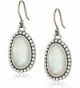Lucky Brand Womens Mother-of-Pearl Drop Earrings II - Silver - C012NZVYI4H