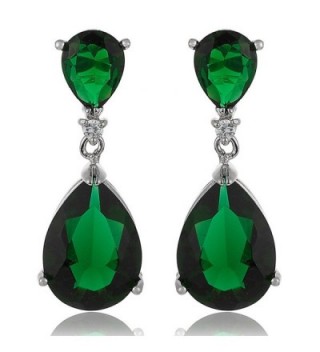 RIZILIA Teardrop Earrings Simulated Celebrity - Green - CF182TIH79O