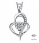 Valentines Jewelry Sterling Zirconia Necklace - CP17YWGZYH4