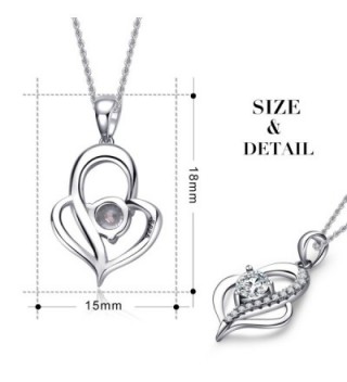 Valentines Jewelry Sterling Zirconia Necklace