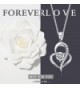 Valentines Jewelry Sterling Zirconia Necklace in Women's Pendants