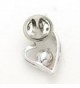 Akianna Swarovski Crystals Valentine Silver Tone in Women's Brooches & Pins