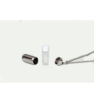 Stainless Capsule Cremation Medicine Necklace