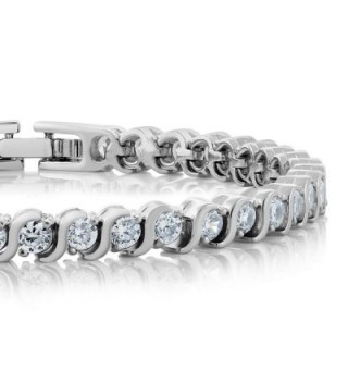 Stunning Round Zirconia Tennis Bracelet