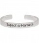 Expect A Miracle Adjustable Cuff Inspirational Bracelet in Silver Tone - CS11EPG45OT