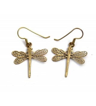 Filigree Dragonfly Earrings Thailand Jewelry