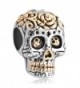 LuckyJewelry Halloween Gift Skull Cheap Charm Beads On Sale fits pandora- chamilia & troll Bracelets - C612M1A1OXJ