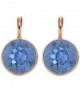 CP Bella Light Sapphire Crystal Rose Gold-plated Earrings Made with Swarovski Crystals - CS189U7Y0W7