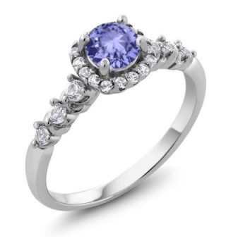 Tanzanite Sapphire Sterling Engagement Available - C71878SWO0G