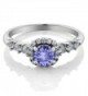 Tanzanite Sapphire Sterling Engagement Available