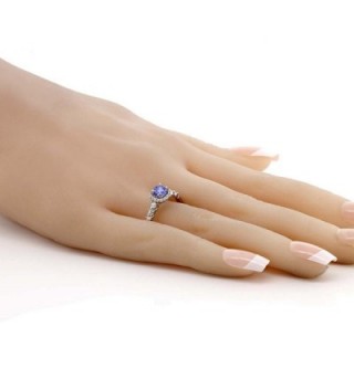 Tanzanite Sapphire Sterling Engagement Available in Women's Wedding & Engagement Rings