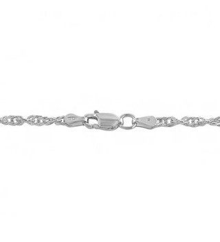 Sterling Silver 2 75mm Singapore Chain