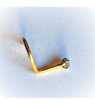 2 0mm Round Cut Diamond Yellow Gold Nose