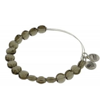 Alex and Ani Womens Smoke Luxe Bead Bangle - Rafaelian Silver Finish - C811JRK0K8D