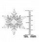 Sterling Silver Snowflake Pendant Chain in Women's Pendants