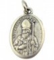 Silver Toned Base Patron Saint Valentine Pray for Us Medal- 1 Inch - C2117D3KJYB