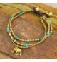 NOVICA Calcite Beaded Bracelet Elephant