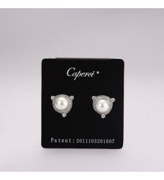 Caperci Cubic Zirconia Simulated Earrings in Women's Stud Earrings