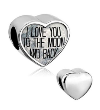 Q&Locket Heart Bear Mom I Love You To The Moon &Back Charm Photo Beads For Bracelet - CV12N3A8YHT