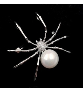 Victorian Mother Spider Brooches Silver
