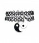 Stoyuan Yinyang Pendant Tattoo Choker Necklace Fashion Black Choker Necklace - CX12NGG86UO