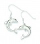 Sterling Silver Dolphin Earrings - CH11573246Z