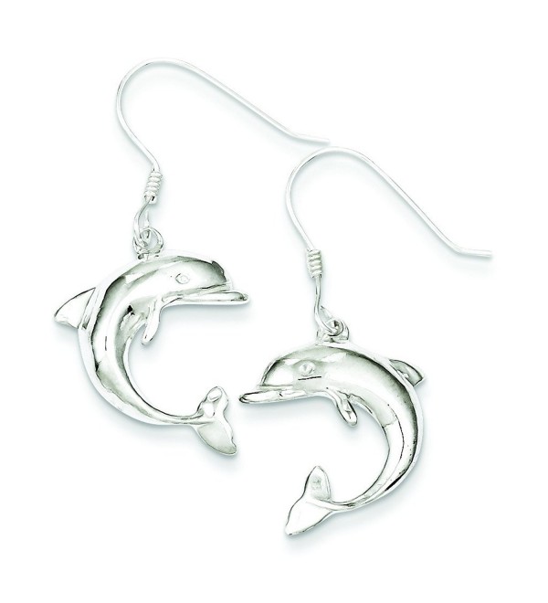 Sterling Silver Dolphin Earrings - CH11573246Z