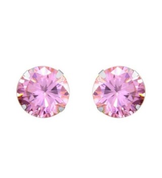 Solid White Simulated Tourmaline Earrings