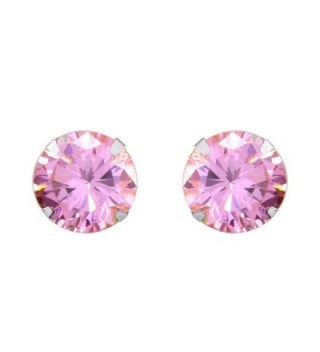 Solid White Simulated Tourmaline Earrings