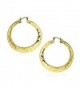 Bling Jewelry Polished Hammered Earrings