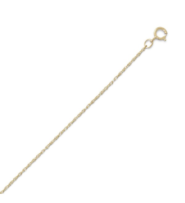 Rope Chain Necklace 14k Yellow Gold-filled 1.1mm Width - Made in the USA - CV113CG0G9L