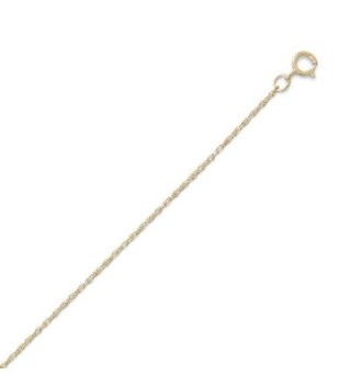 Rope Chain Necklace 14k Yellow Gold-filled 1.1mm Width - Made in the USA - CV113CG0G9L