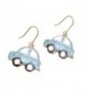 Spinningdaisy Folk Art Colorful Beetle Car earrings - CS11Q9EUQVV